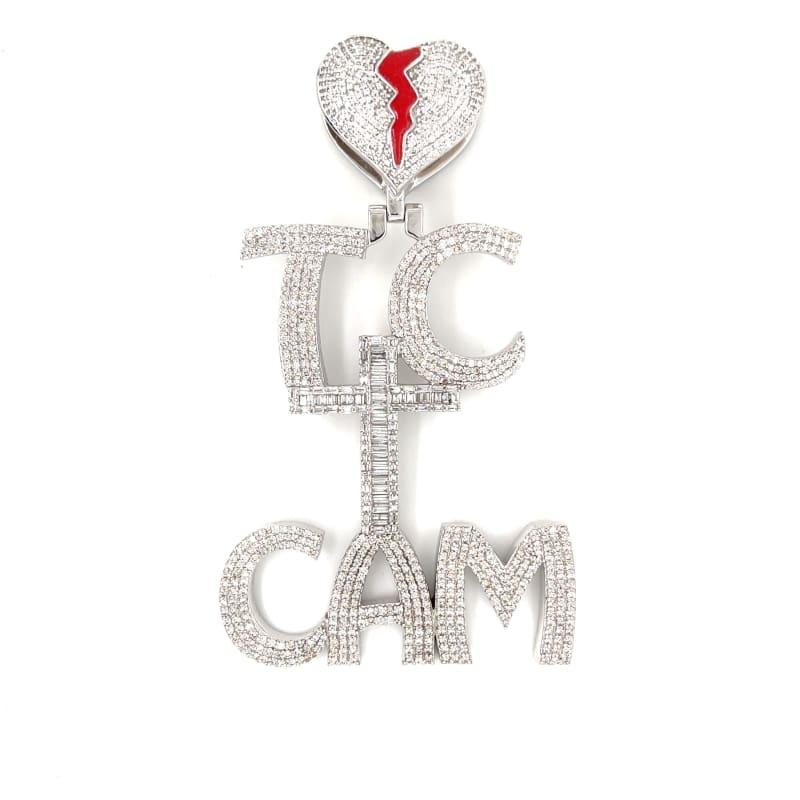 White Gold TC Cam Pendant - Seattle Gold Grillz