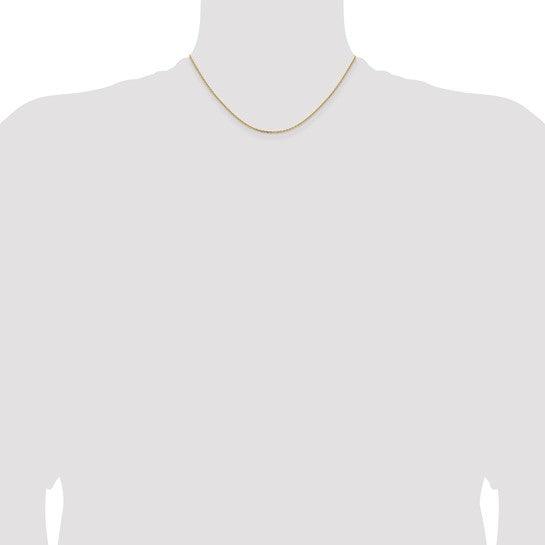 14k 1.40mm Diamond Cut Cable Chain