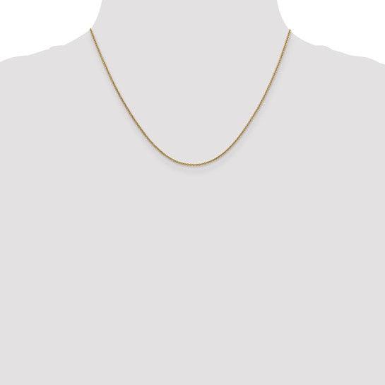 14k 1.4mm Round Cable Chain