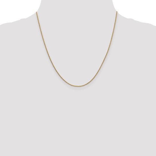 14k 1.4mm Round Cable Chain