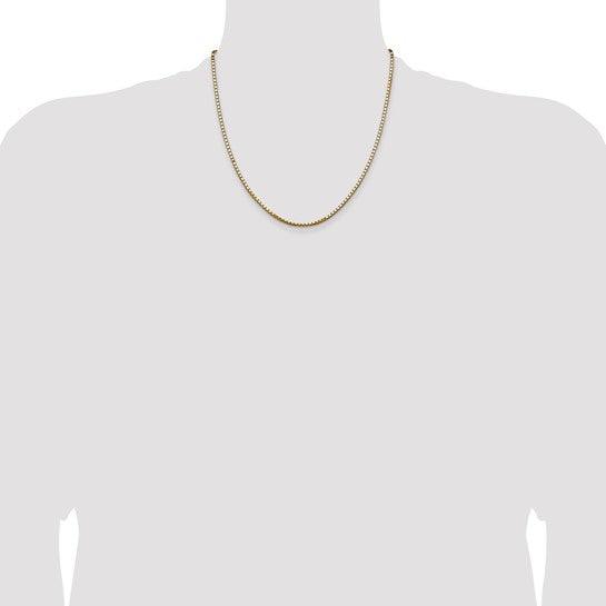 14k 2.5mm Box Chain