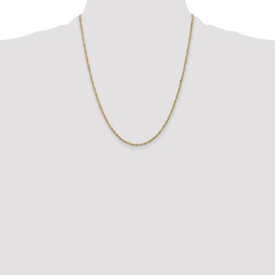 14k 1.70mm Singapore Chain