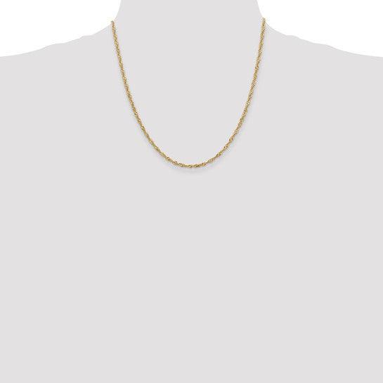 14k 2mm Singapore Chain