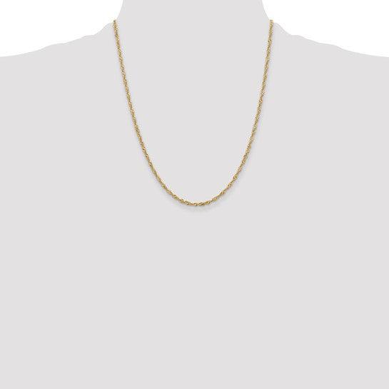 14k 2mm Singapore Chain