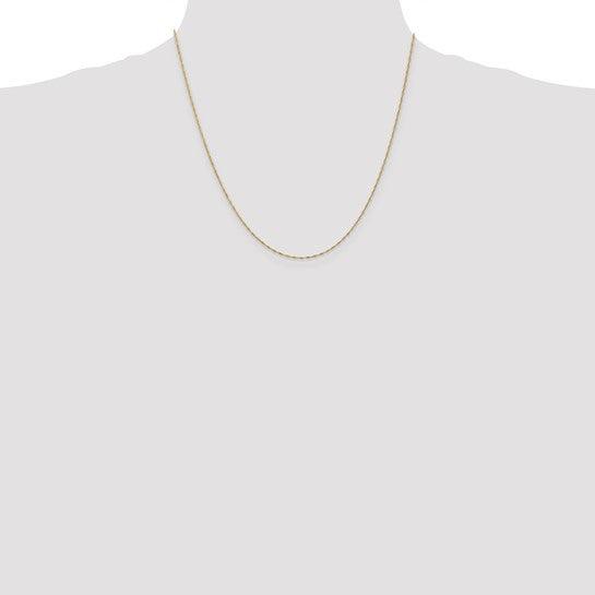14k 1mm Singapore Chain