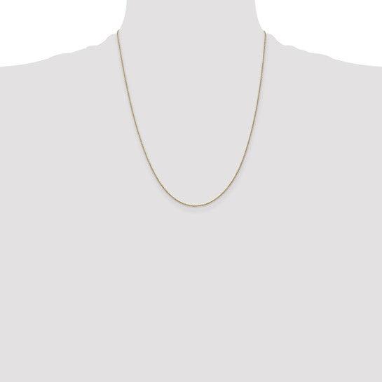 14k 0.9mm Cable Chain