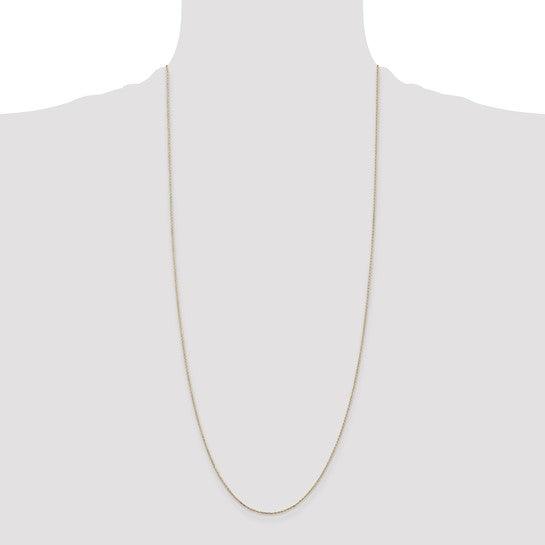 14k 0.80mm Diamond Cut Cable Chain