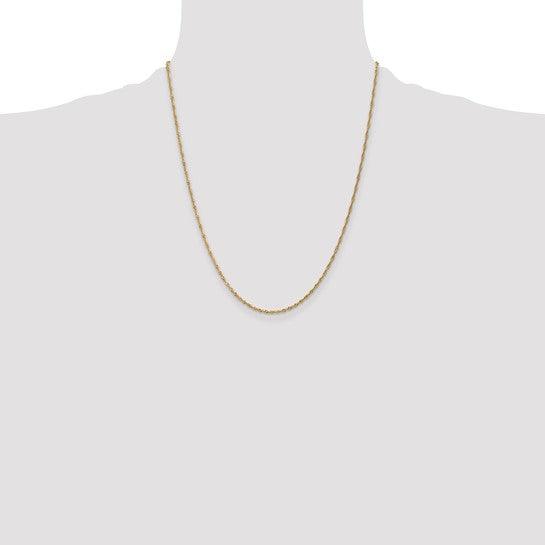 14k 1.4mm Singapore Chain