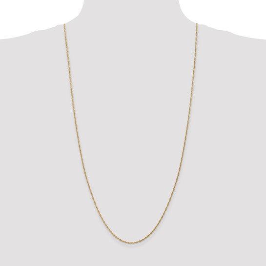14k 1.4mm Singapore Chain