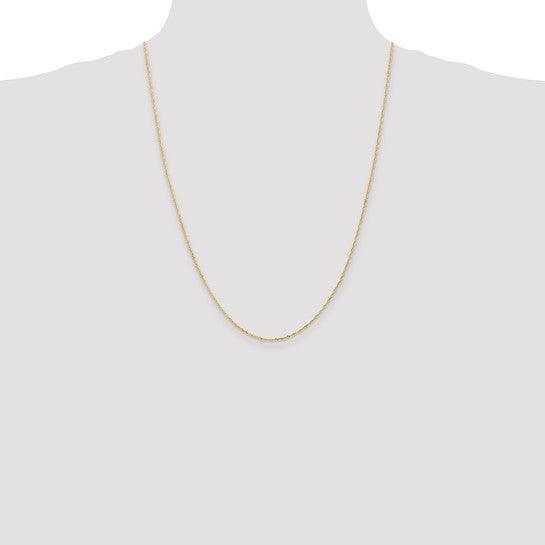 14k 1.10mm Singapore Chain