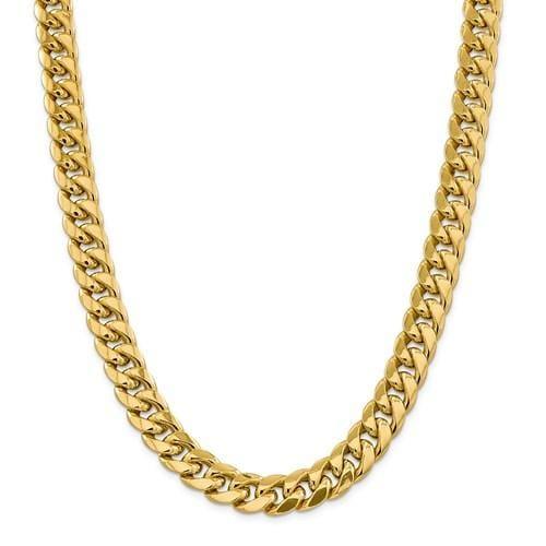 Solid Gold Miami Cuban Link Chain | Seattle Gold Grillz