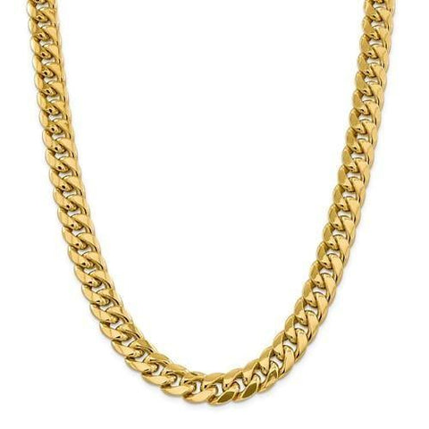 Solid Gold Miami Cuban Link Chain | Seattle Gold Grillz