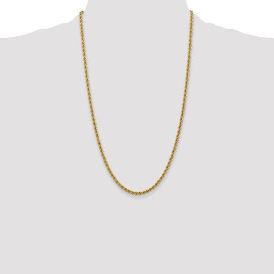 14k 3mm Regular Rope Chain