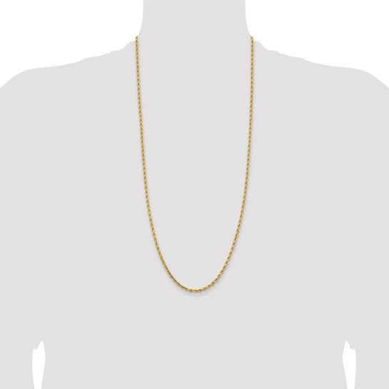 14k 3.25mm Diamond-cut Rope Chain