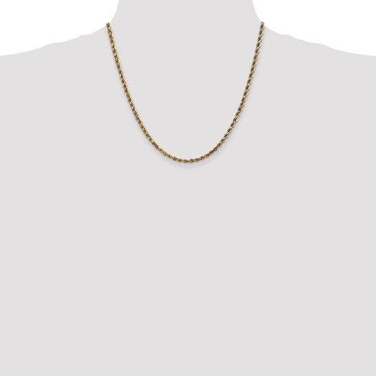 14k 3.5mm Diamond-cut Rope Chain