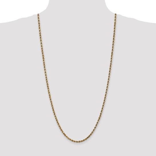 14k 3.5mm Diamond-cut Rope Chain