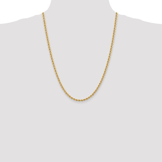 14k 3.65mm Handmade Regular Rope Chain