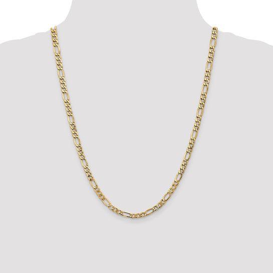 10k 5.75mm Semi-Solid Figaro Chain