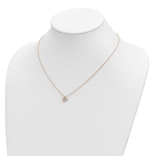 10K Tri-color with 12K Accents Diamond Black Hills Gold Necklace