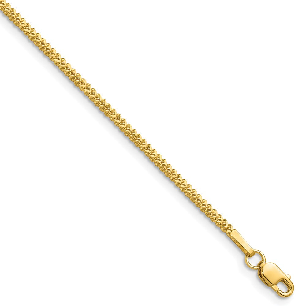 10K Yellow Gold Franco Chain — 1.3 mm