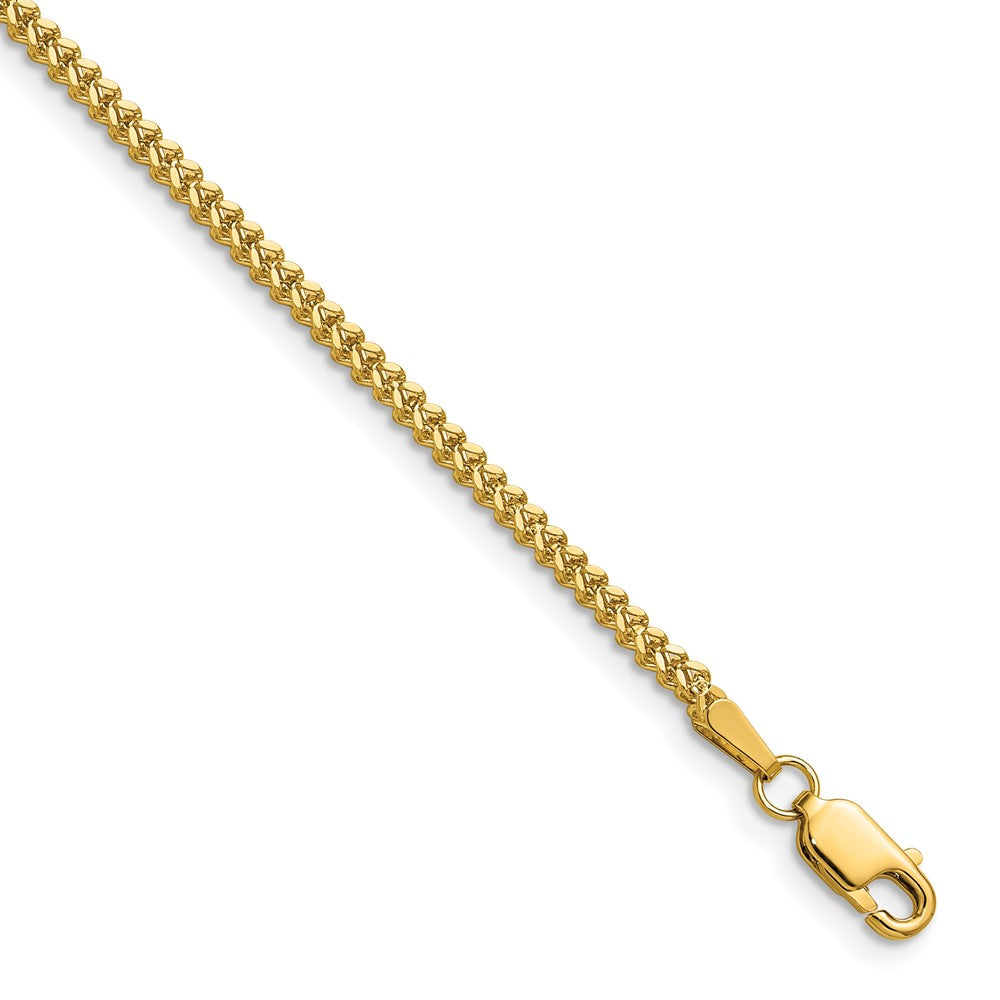 10K Yellow Gold Franco Chain — 1.5 mm