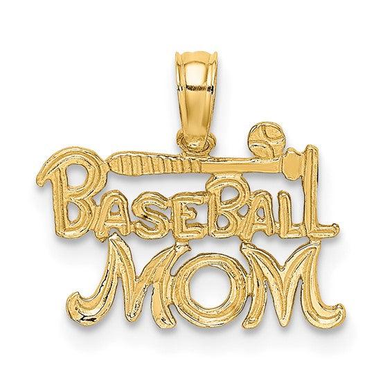 10K Baseball Mom Charm