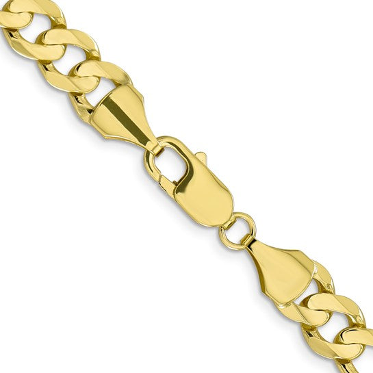 10k 8.75mm Light Concave Figaro Chain