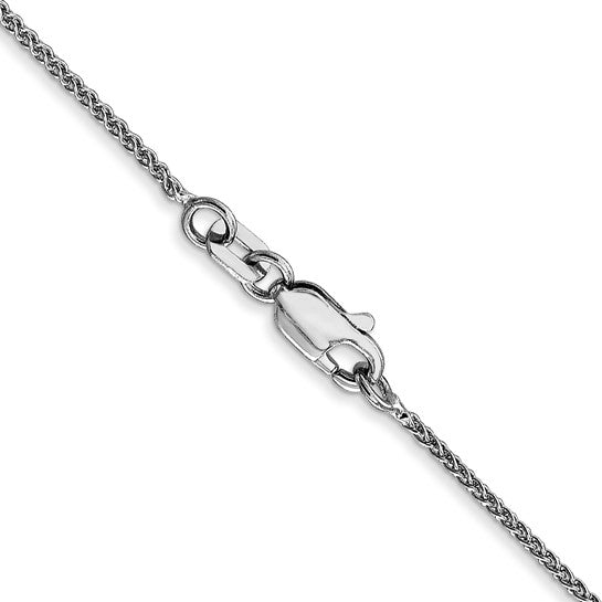 10k White Gold 1.05mm Spiga Pendant Chain