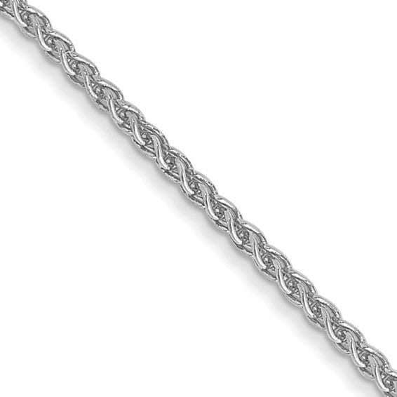 10k White Gold 1.05mm Spiga Pendant Chain