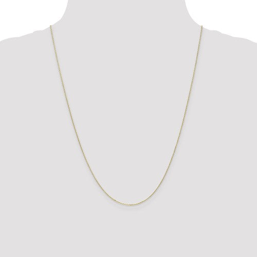 10k 0.8mm Diamond Cut Cable Chain - Seattle Gold Grillz