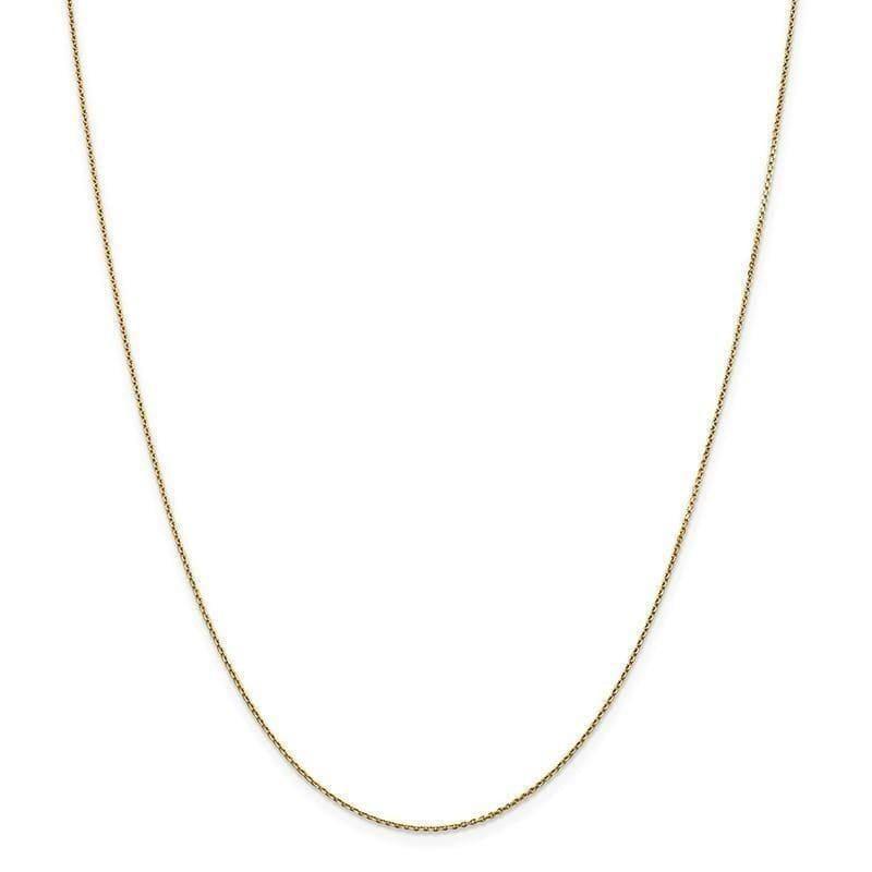 10k 0.90mm Diamond Cut Cable Chain - Seattle Gold Grillz