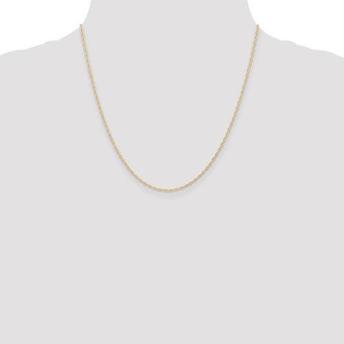 10k 1.15mm Carded Cable Rope Chain - Seattle Gold Grillz