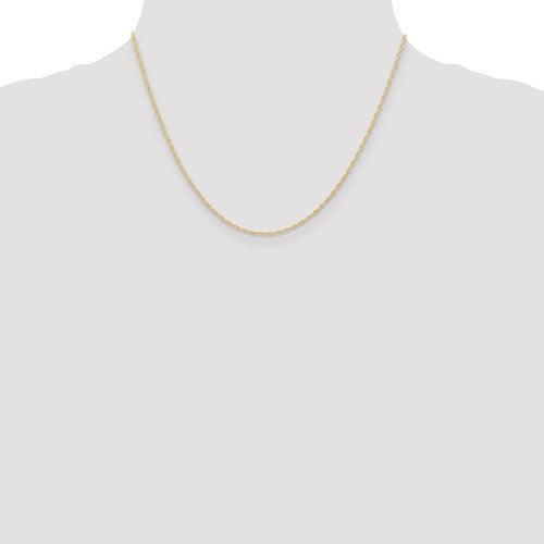 10k 1.15mm Carded Cable Rope Chain - Seattle Gold Grillz