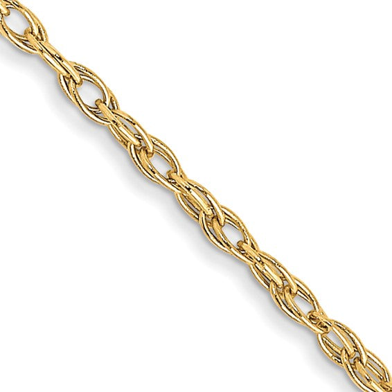 10k 1.15mm Carded Cable Rope Chain - Seattle Gold Grillz