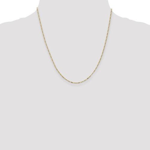 10k 1.25mm Flat Figaro Chain - Seattle Gold Grillz