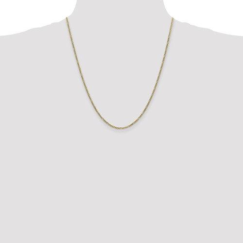 10k 1.25mm Flat Figaro Chain - Seattle Gold Grillz