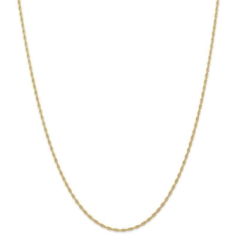 10k 1.55mm Carded Cable Rope Chain - Seattle Gold Grillz