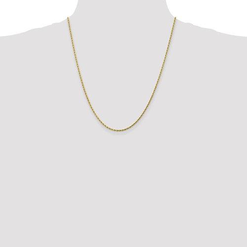 10k 1.75mm Handmade Diamond-cut Rope Chain - Seattle Gold Grillz