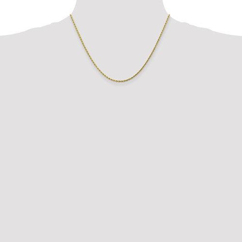 10k 1.75mm Handmade Diamond-cut Rope Chain - Seattle Gold Grillz