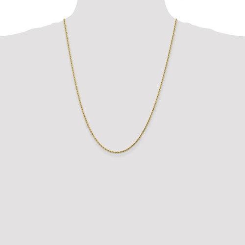 10k 1.75mm Handmade Diamond-cut Rope Chain - Seattle Gold Grillz