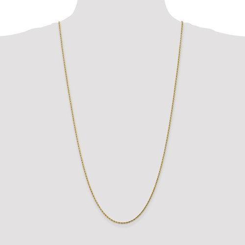 10k 1.75mm Handmade Diamond-cut Rope Chain - Seattle Gold Grillz