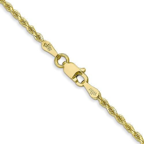 10k 1.75mm Handmade Diamond-cut Rope Chain - Seattle Gold Grillz