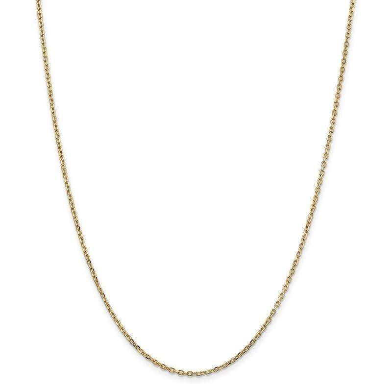 10k 1.80mm Diamond Cut Cable Chain - Seattle Gold Grillz