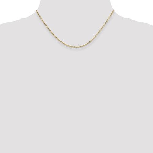 10k 1.80mm Diamond Cut Cable Chain - Seattle Gold Grillz
