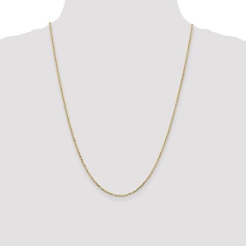 10k 1.80mm Diamond Cut Cable Chain - Seattle Gold Grillz
