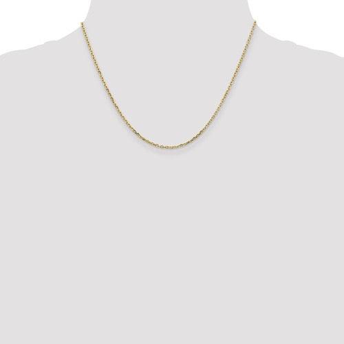10k 1.80mm Diamond Cut Cable Chain - Seattle Gold Grillz