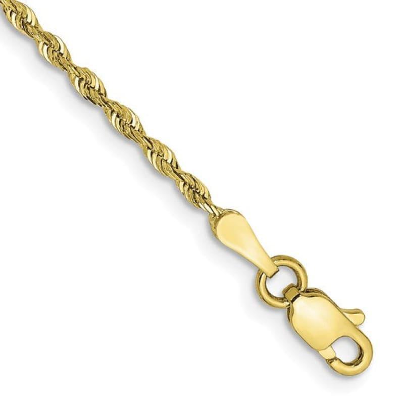 10k 1.84mm Quadruple Rope Anklet - Seattle Gold Grillz
