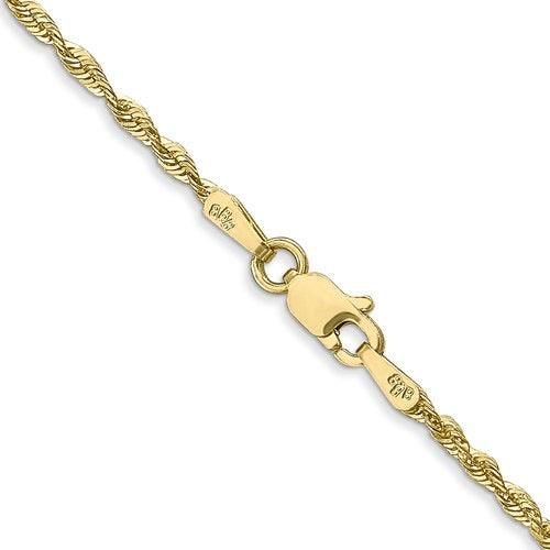 10k 1.85mm Diamond Cut Quadruple Rope Chain - Seattle Gold Grillz