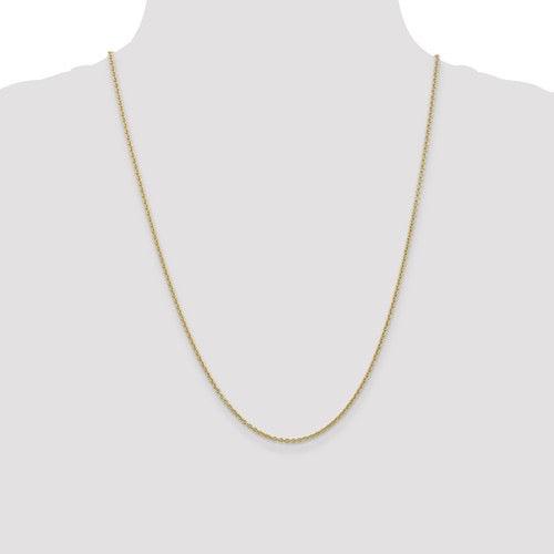 10k 1.8mm Polished Cable Chain - Seattle Gold Grillz