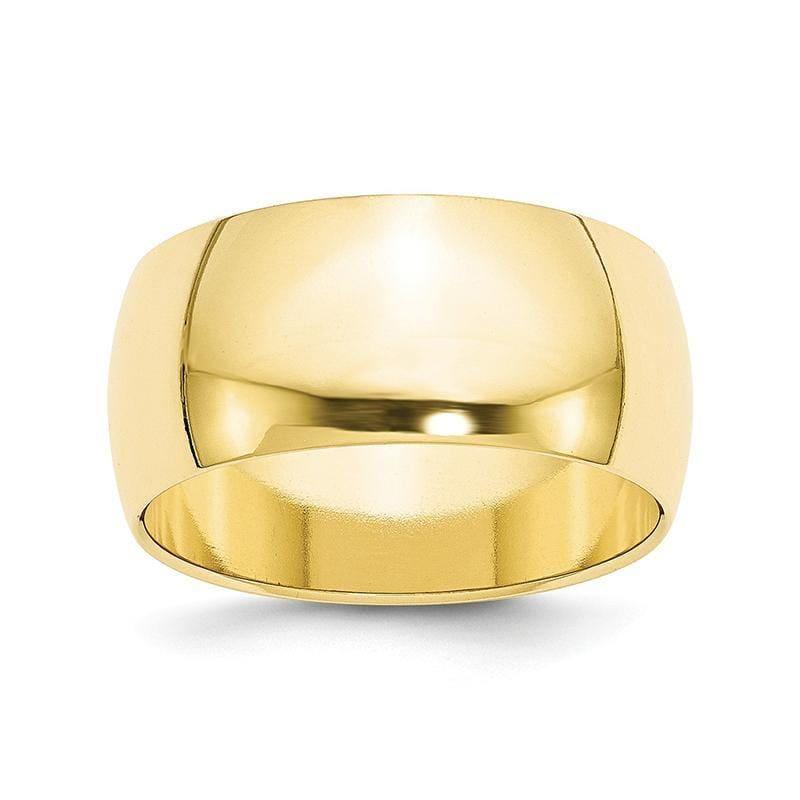 10K 10mm Half Round Band - Seattle Gold Grillz